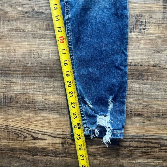 BKE Womens Payton Universal Fit Mid-Rise Ankle Skinny Jeans Distressed Sz  29x27 - Picture 5 of 9